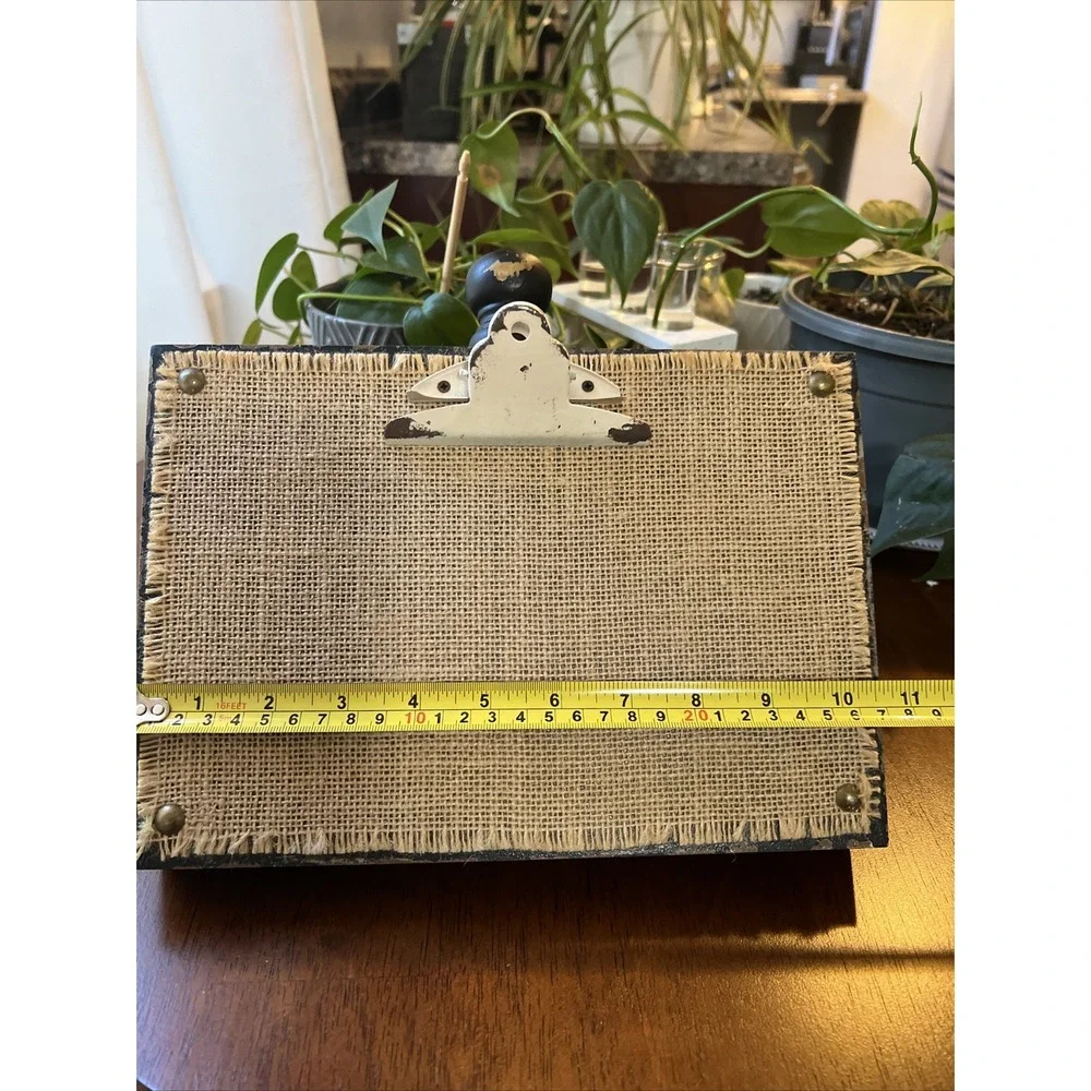 Recipe/Book/Picture Easel With White Shabby Clip 10 3/4